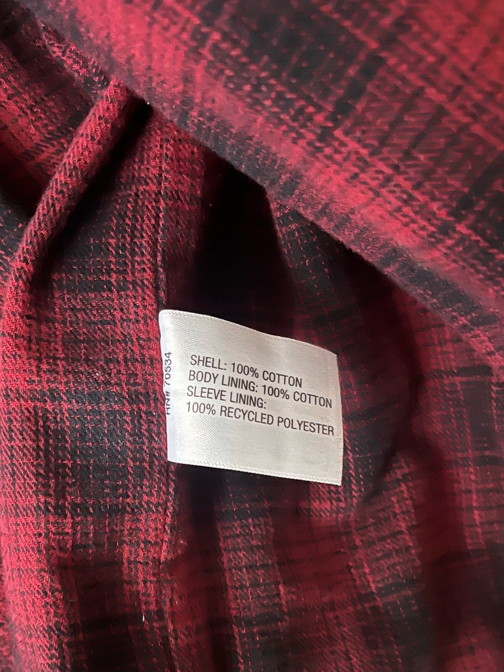 Orvis Heritage Canvas Barn Coat with Dark Brown Corduroy Collar & Plaid Lining - Picture 16 of 16